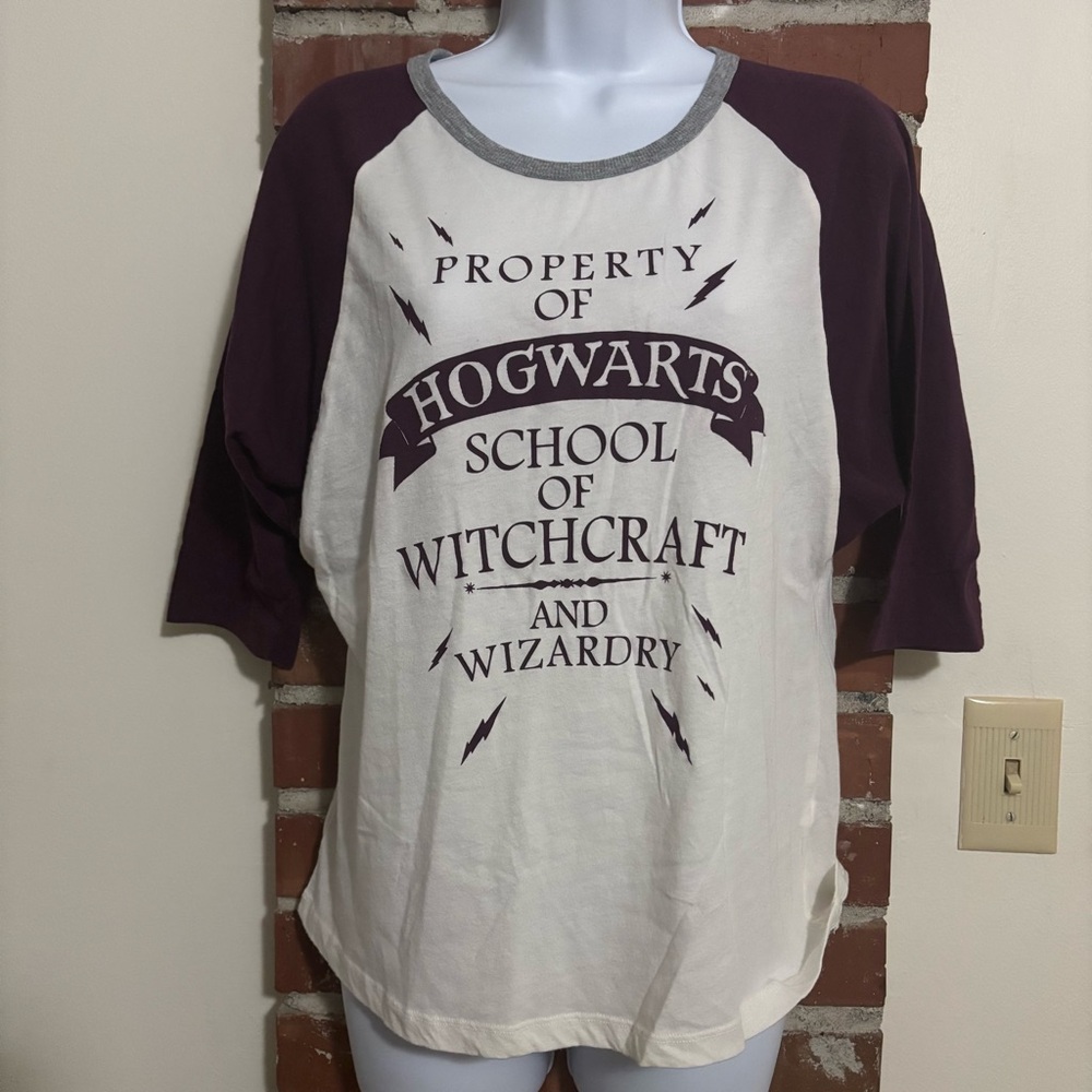 Warner Bros. Harry Potter Gray and White Tee